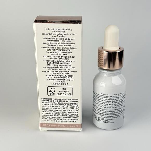 DR.BRANDT Dark Spots No More Triple Acid Spot Minimizing Concentrate 0.5oz - Picture 2 of 3